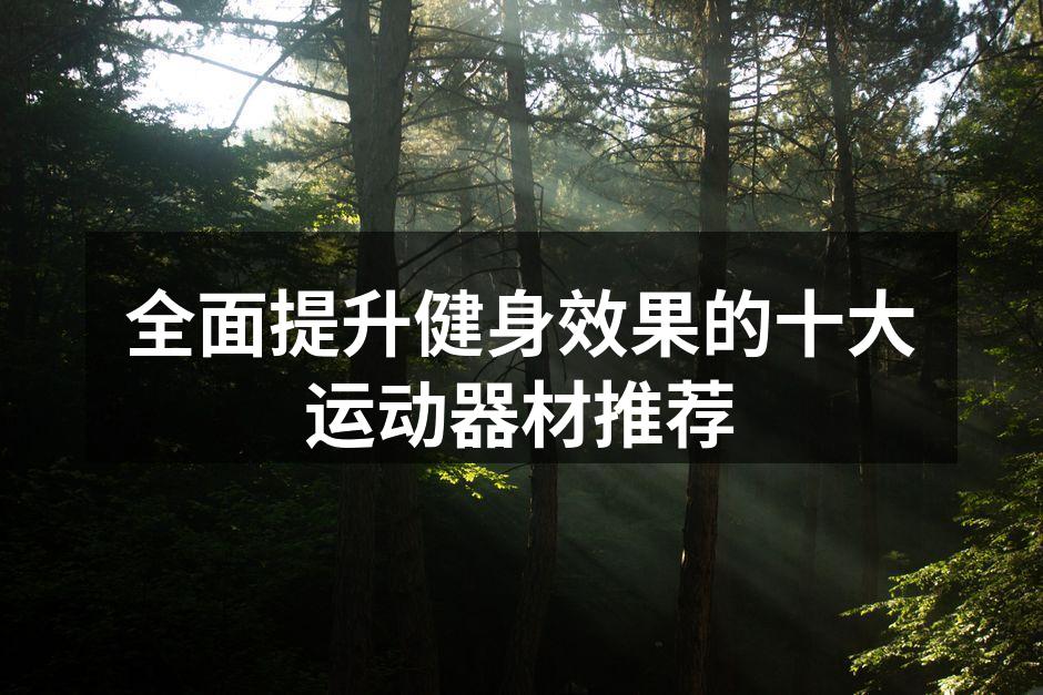 全面提升健身效果的十大运动器材推荐